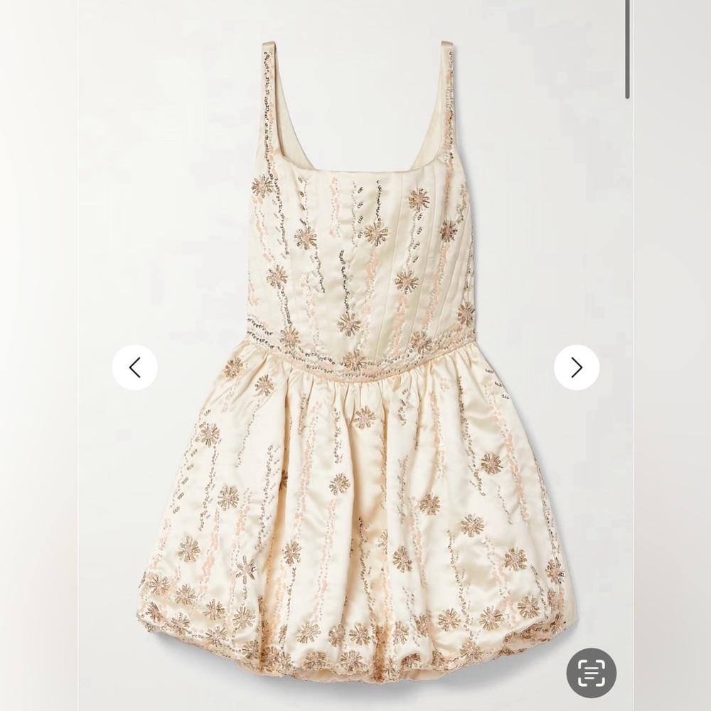 NWT: Love Shack Fancy Brookhaven dress color Ivory Size 0